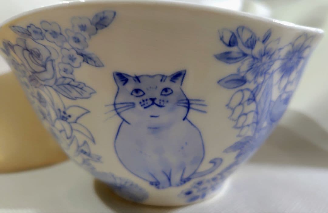 清水直子　猫　どんぶり　1