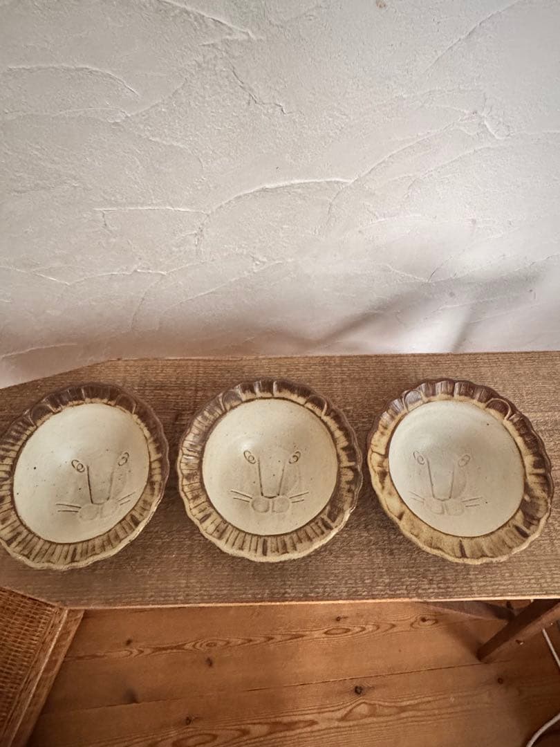 よしざわ窯oldwhite ライオンボウル 3個セット