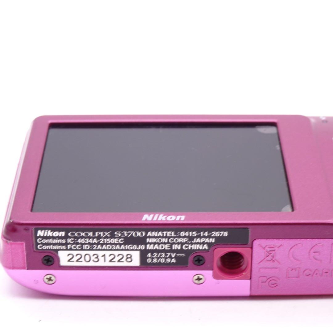 【完動美品】 Nikon COOLPIX S3700 サクラピンク コンデジ