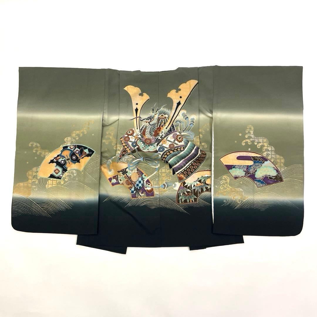 七五三 羽織セット 男の子 羽織 着物 長襦袢 半衿付き 5歳 No.138