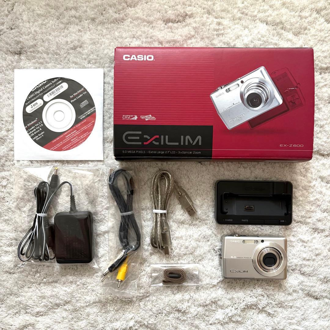 美品【動作確認済】CASIO カシオ EXILIM EX-Z600 レトロカメラ