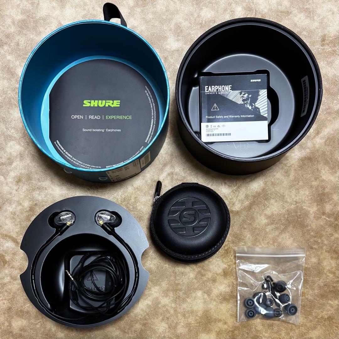 SHURE AONIC215 SE215 クリア マイク付きイヤホン