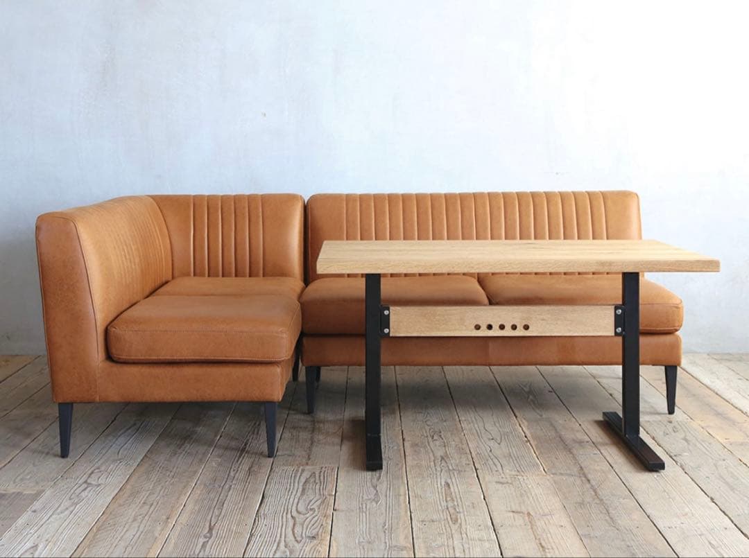 【美品】Knot Antiquesレザー調ソファ②