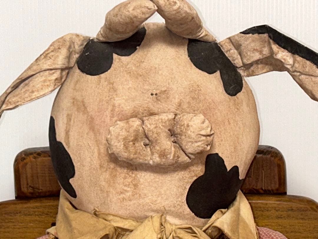 アティックベイビーズ特大カントリードール　牛さん