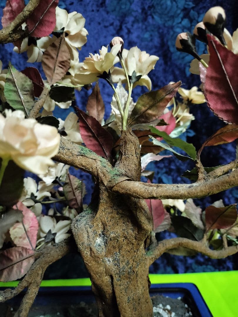 アーティフィシャルフラワー/ハンドメイド完成品/鉢桜