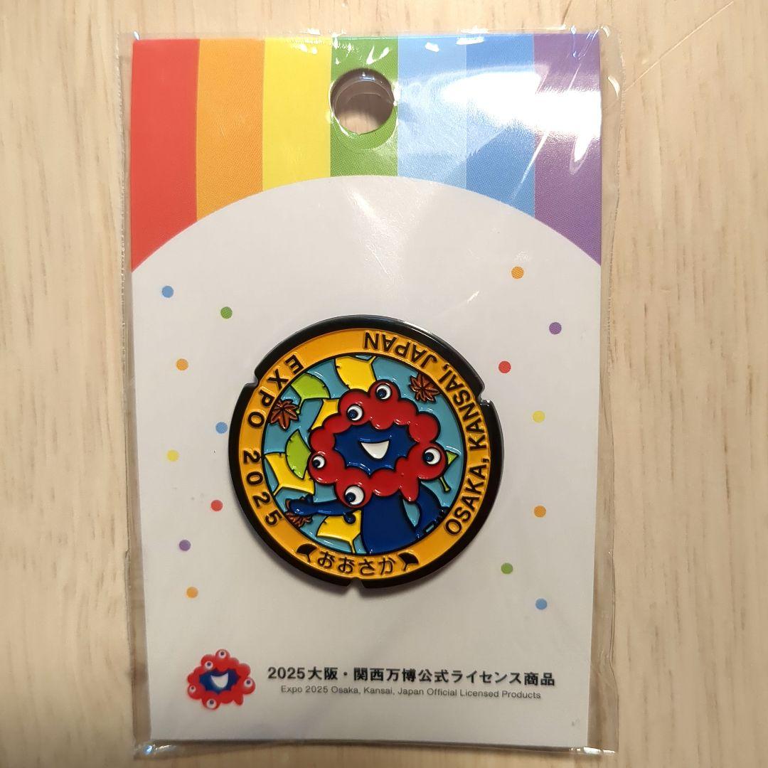 万博　EXPO2025 ミャクミャク　マンホール風ピンズ　梅　イチョウ