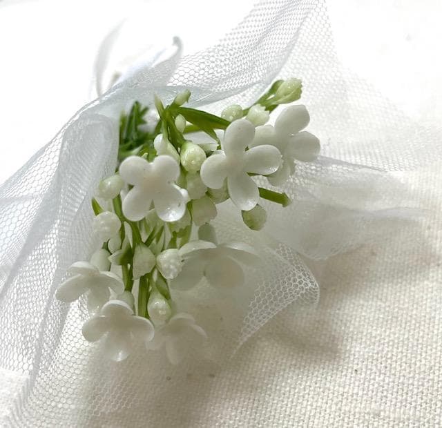 ダッフィー・シェリーメイ Mサイズ用＊ウエディングドレス＆ホワイトタキシード