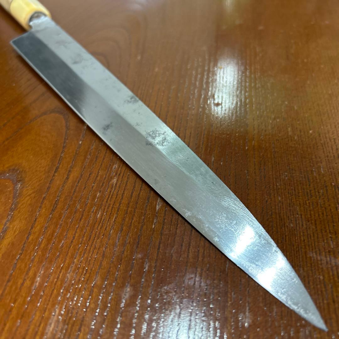 刺身包丁 菊吉作 全長38cm刃23,5cm ★送料無料 ★水牛柄付