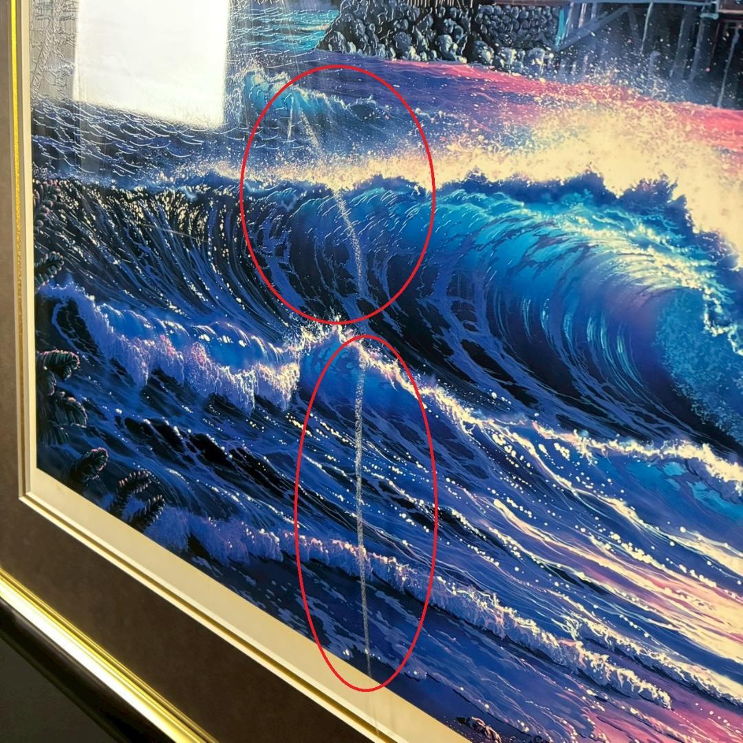 クリスチャン・ラッセン「ラハイナスターライトⅡ」大作 ミクスドメディア サイン入