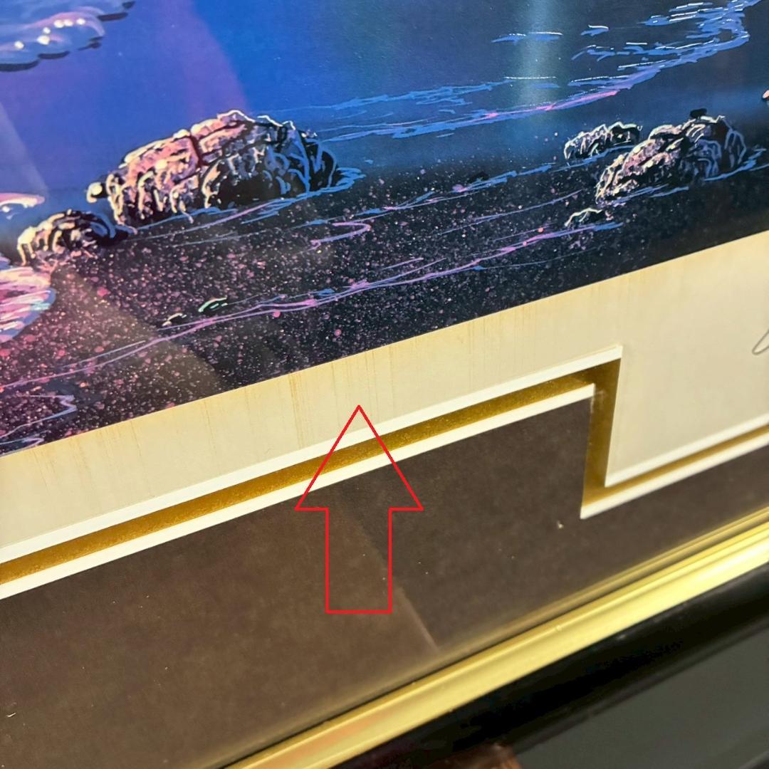 クリスチャン・ラッセン「ラハイナスターライトⅡ」大作 ミクスドメディア サイン入