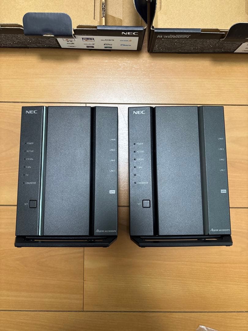 龍彪NEC 無線LANルーター Aterm WG2600HP4 2台セット