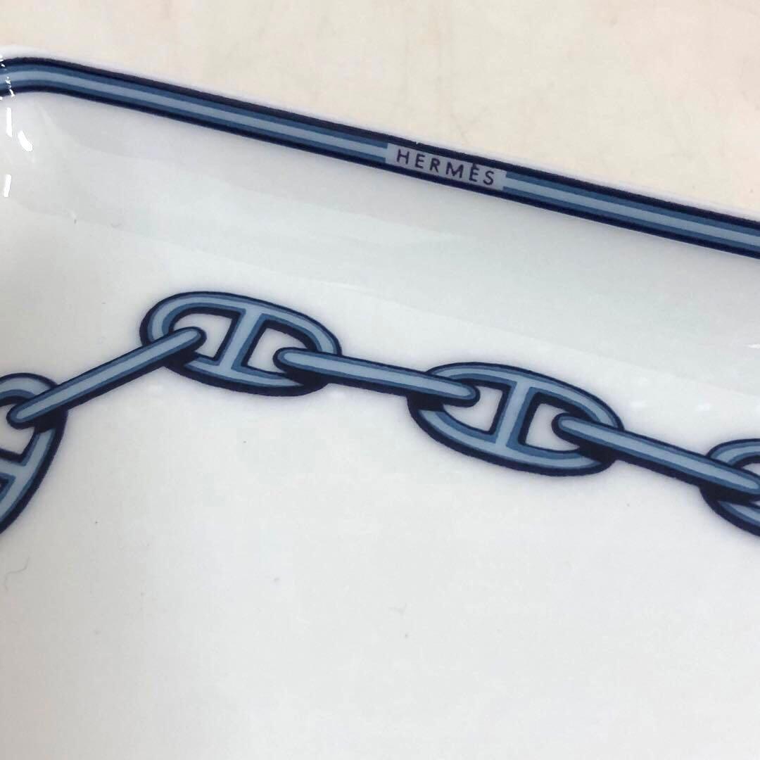 HERMES エルメス　スクエアミニプレート　シェーヌダンクル①
