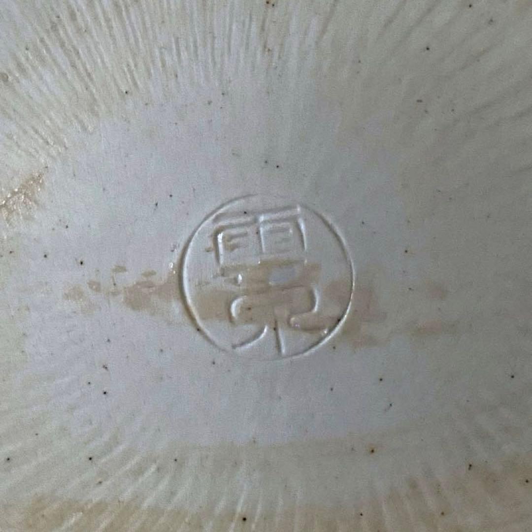 京焼　清水焼　加藤雲泉　黄南京　草花彫輪花六角向付　六角鉢　花唐草　ワケあり一客