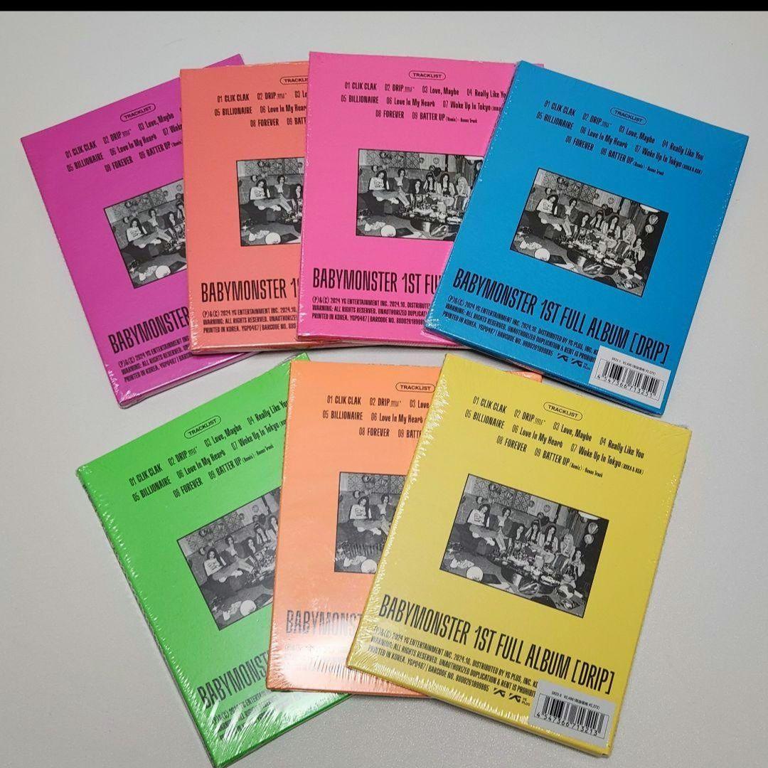 BABYMONSTER DRIP YG TAG ALBUM 7種セット ベビモン