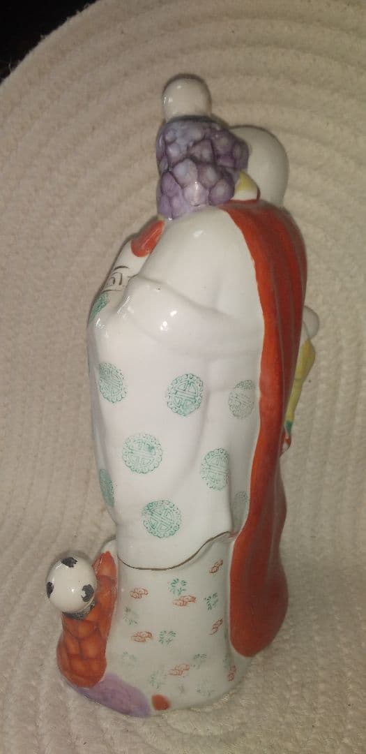 Laughing Bueha【子宝母子像】陶器製32Χ21&2.2Кg　中古良品