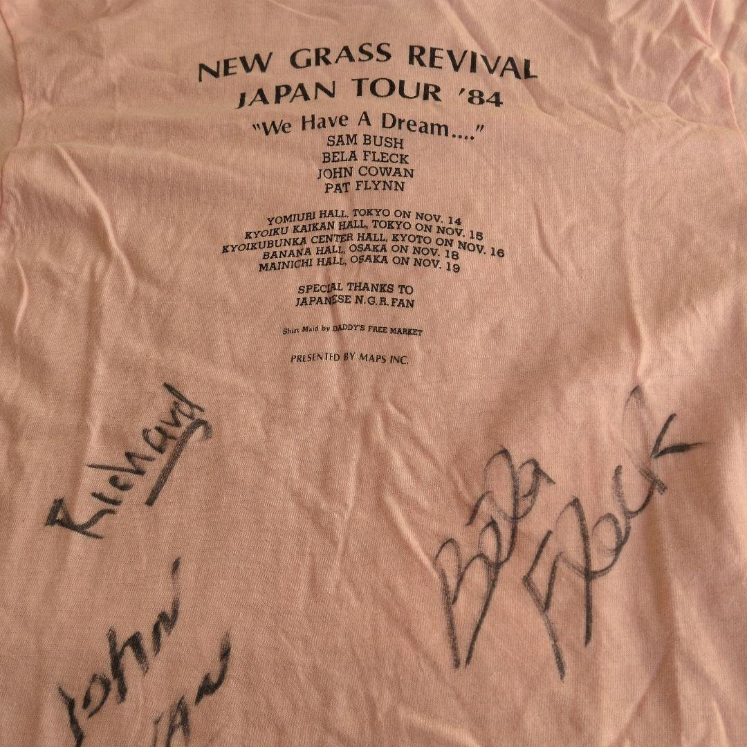 NEW GRASS REVIVAL JAPAN TOUR '84 サインTシャツ