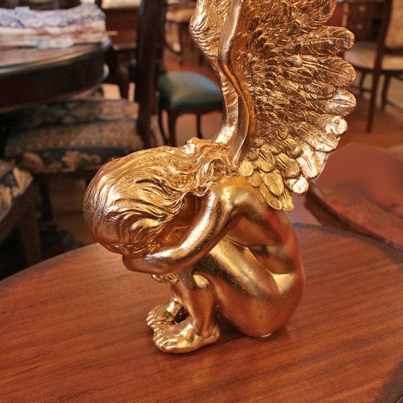天使のオブジェ ゴールド 金 エンジェル 高さ41cm 143-138-038