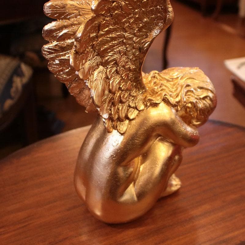 天使のオブジェ ゴールド 金 エンジェル 高さ41cm 143-138-038