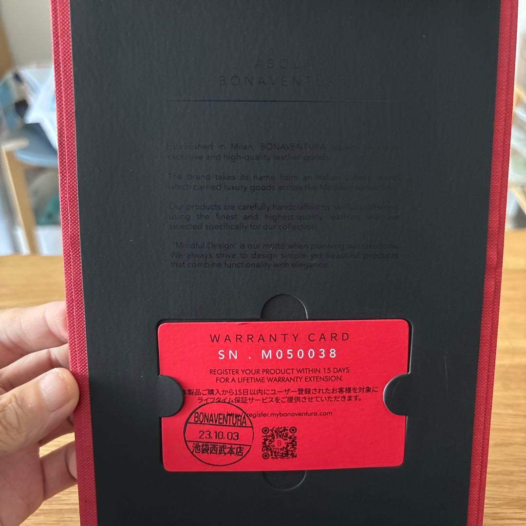 BONAVENTURA 手帳型 iPhone13ケース ブラック