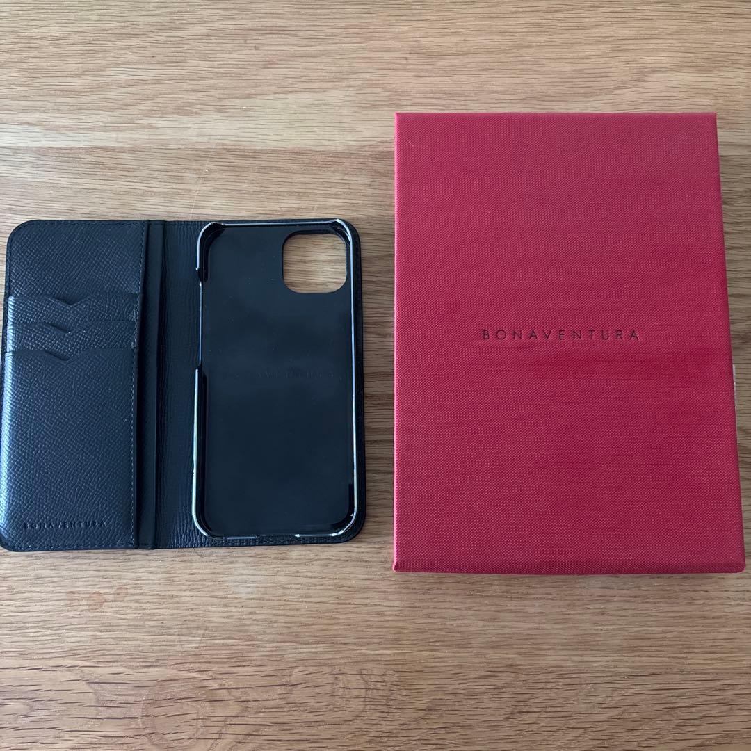 BONAVENTURA 手帳型 iPhone13ケース ブラック