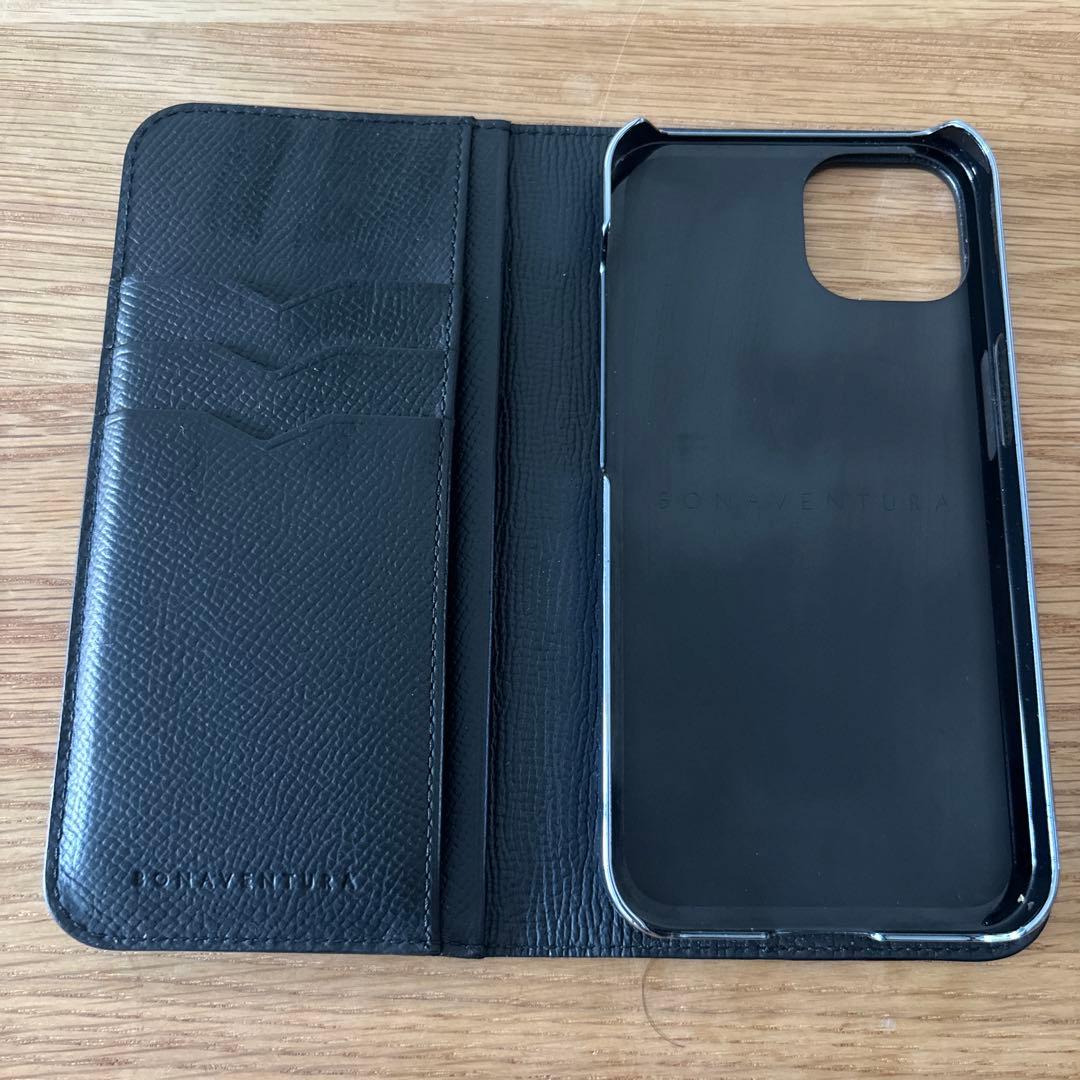 BONAVENTURA 手帳型 iPhone13ケース ブラック