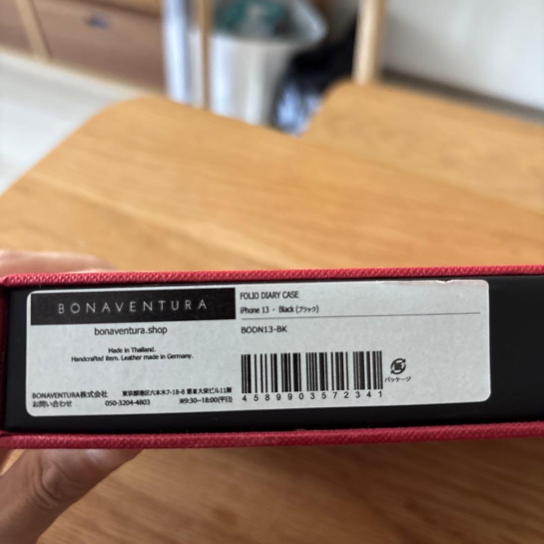 BONAVENTURA 手帳型 iPhone13ケース ブラック