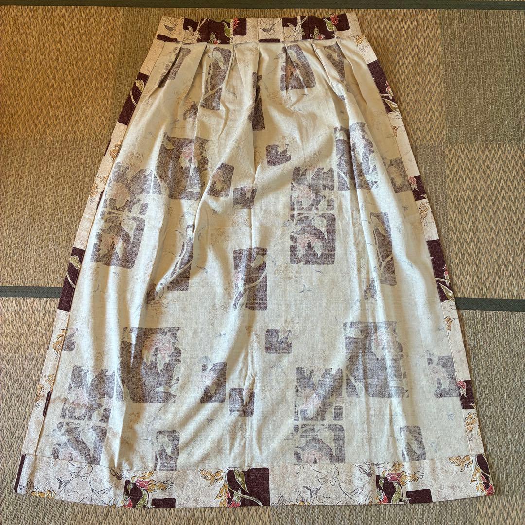 美品！50's〜60'sアメリカアンティーク植物柄カーテン生地ビンテージUSA