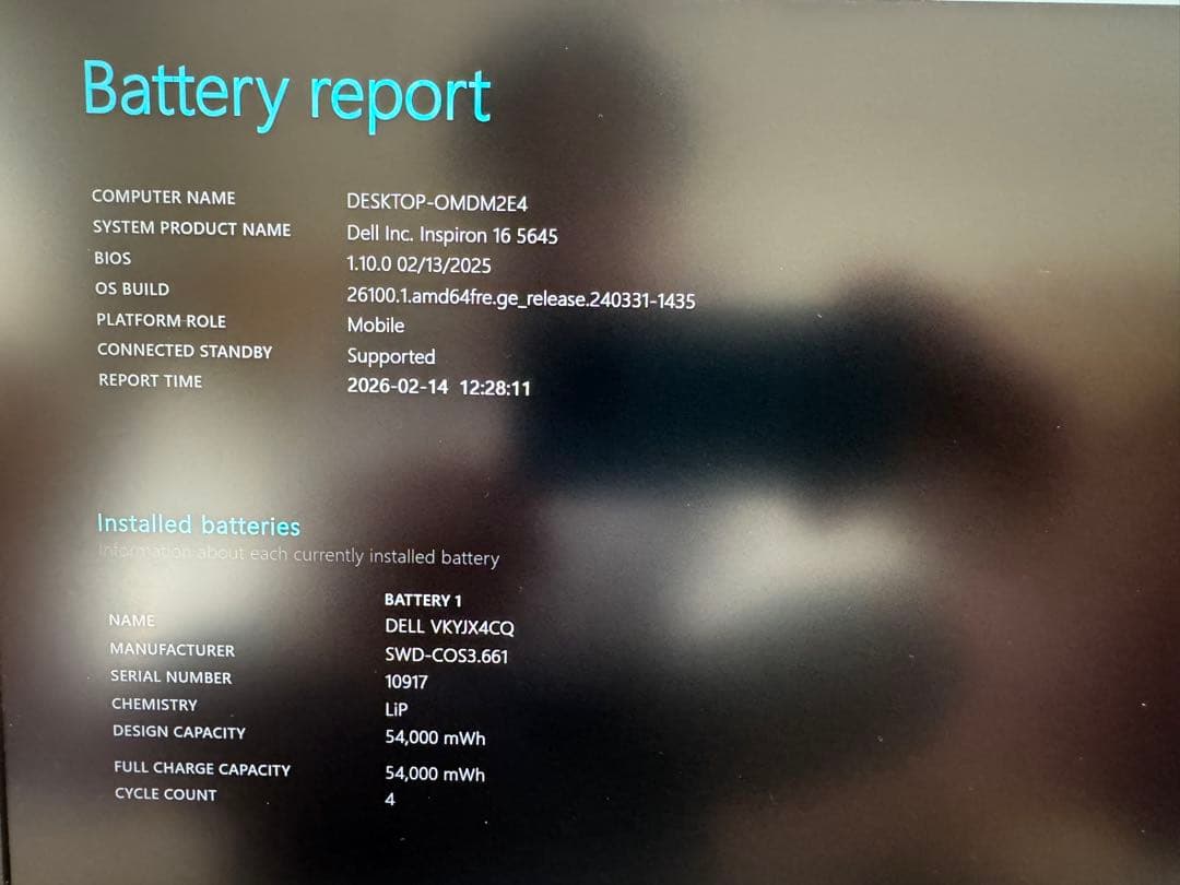 【美品】DELL Inspiron16 Ryzen 8840U 16GB 1TB