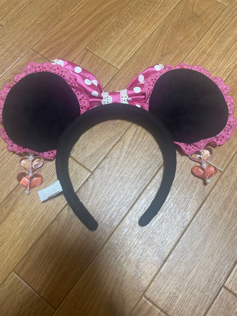 ミニーカチューシャ イヤリング