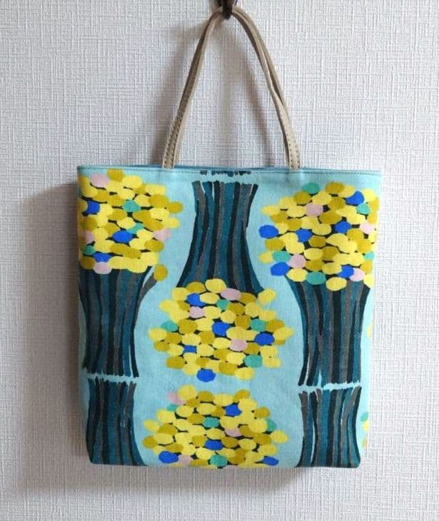 ミナペルホネン　パッチワーク　マチあり　トートバッグ