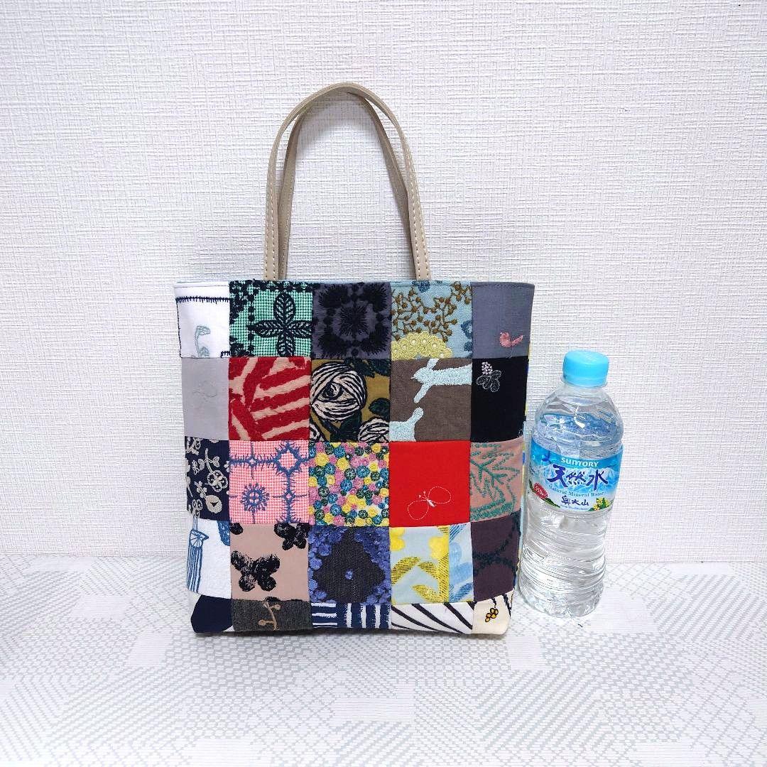 ミナペルホネン　パッチワーク　マチあり　トートバッグ
