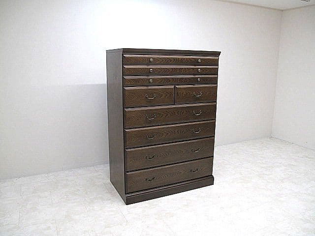 【展示品】 カリモク ドマーニ クイーンズライフ 英国様式ハイチェスト　約48万