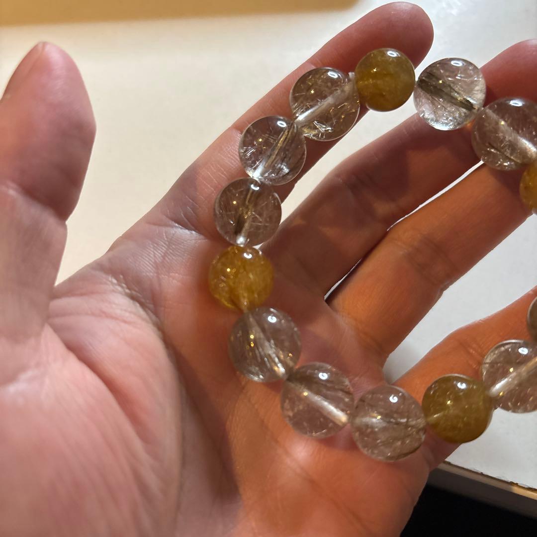なんじゃこりゃ！すっごいエネルギーのルチルになった！銀針ゴールドルチル！