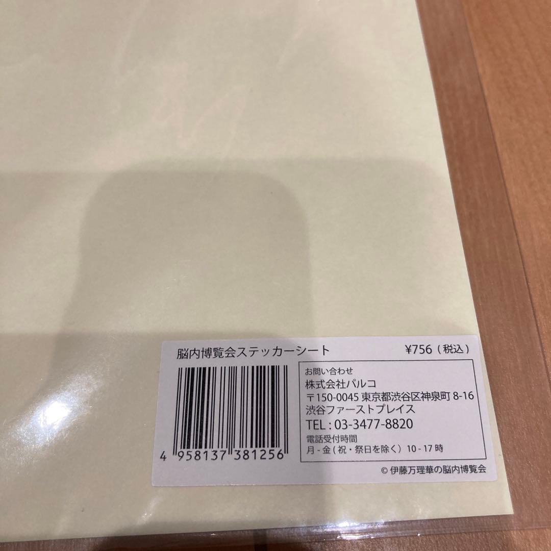 新品未使用！伊藤万理華 脳内博覧会 Tシャツ ステッカー 乃木坂
