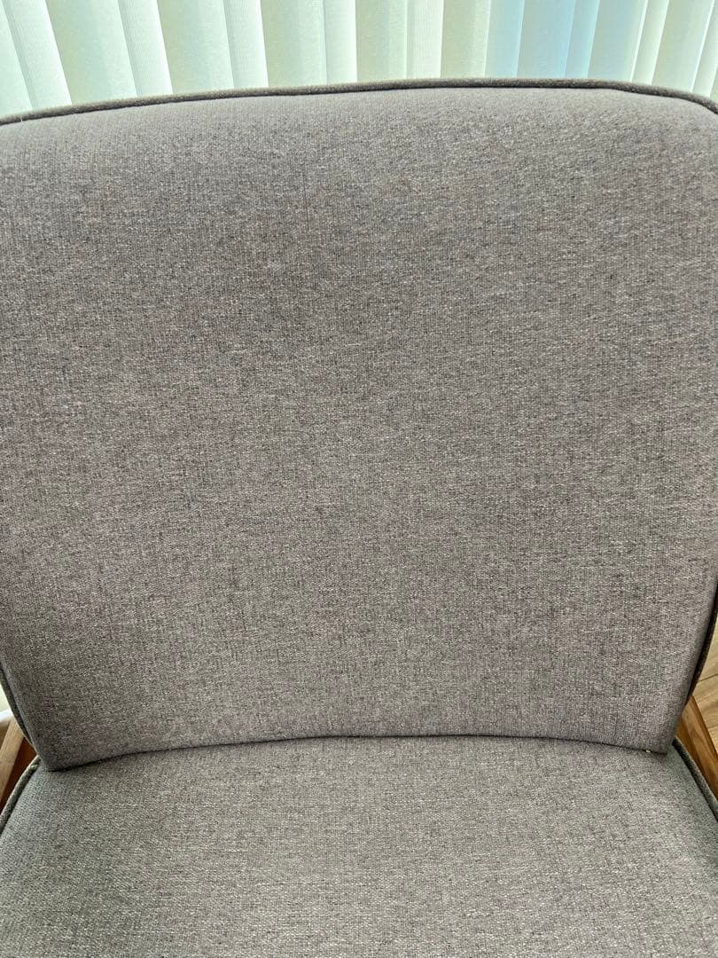 【ライトグレー】クラッシュゲート マルコ ラウンジチェア イージークリーン 布製