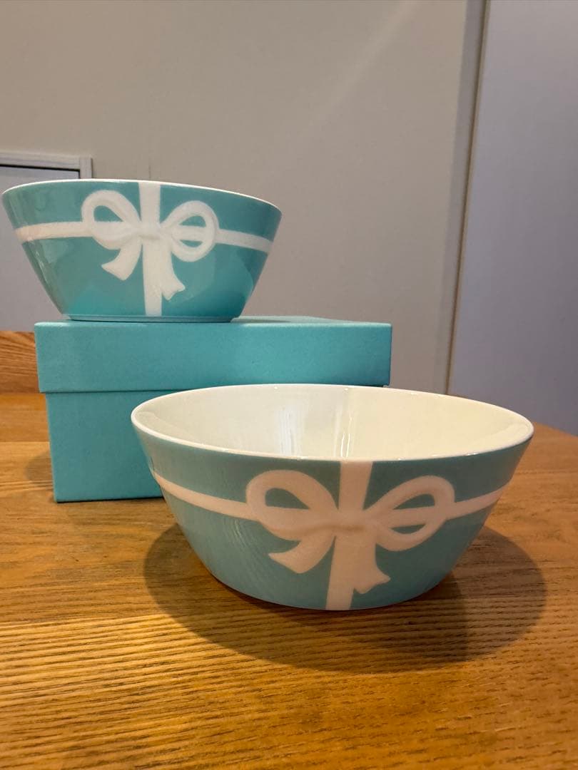 【新品未使用】Tiffany & Co. ブルーボックスボウル 2個セット