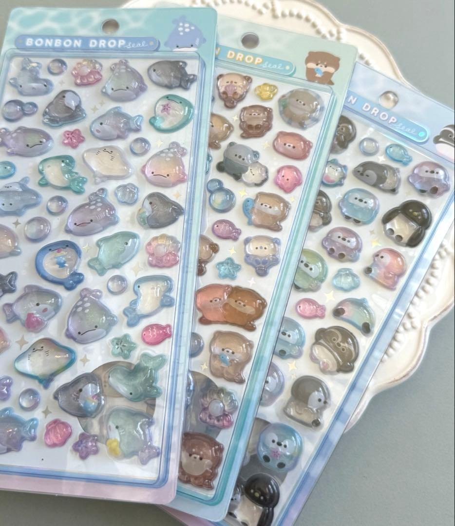 正規品♡ボンボンドロップシール　アクアウィアドーズ　すやすやベビー　水族館