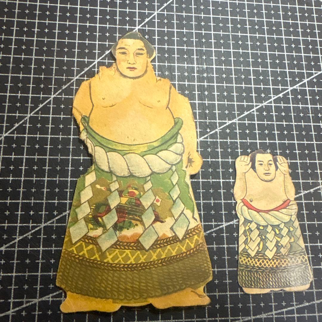 大相撲力士 相撲人形 めんこ レア 3枚セット