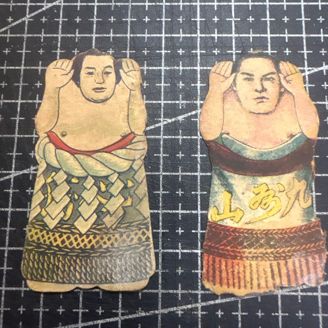大相撲力士 相撲人形 めんこ レア 3枚セット