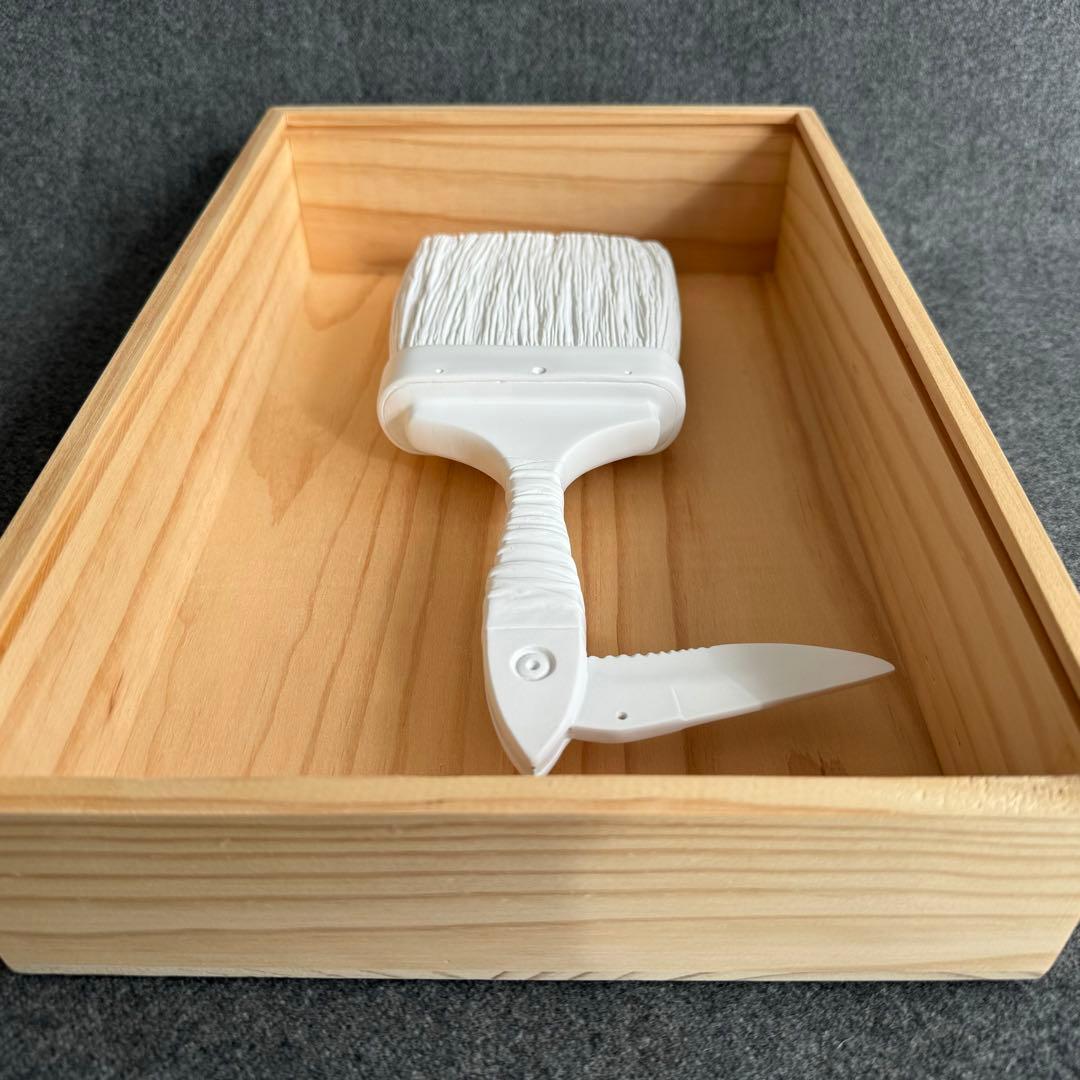 WKインターアクト　ブラシナイフ　サイン入り　レア　オブジェ　インテリア　額装