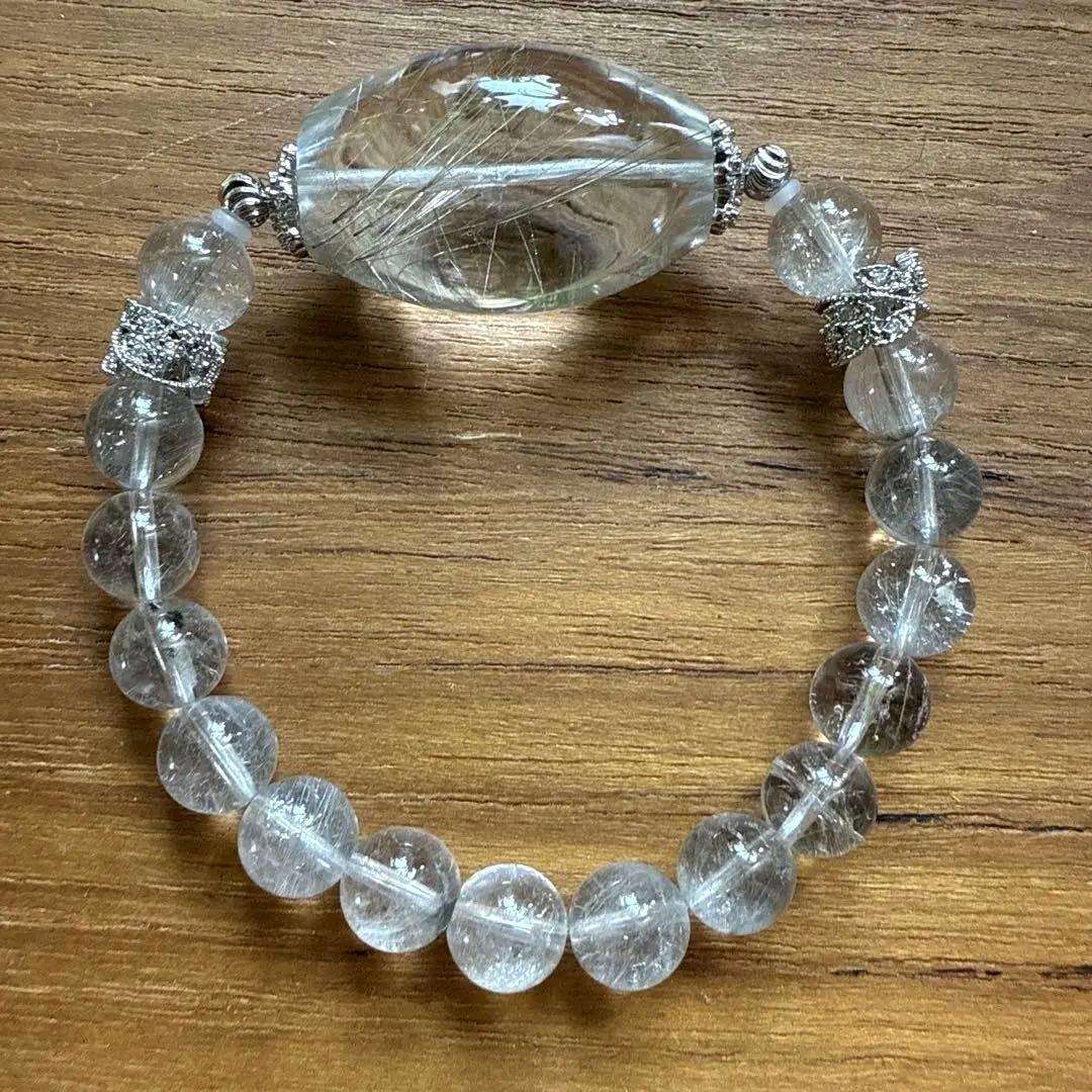 高品質❢シルバールチルとプラチナルチルのゴージャスブレス❥