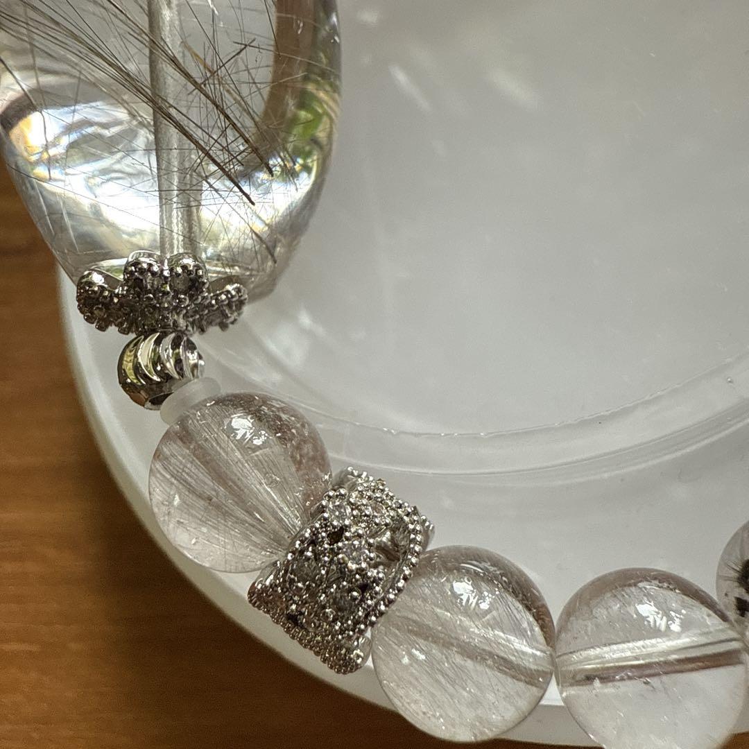 高品質❢シルバールチルとプラチナルチルのゴージャスブレス❥