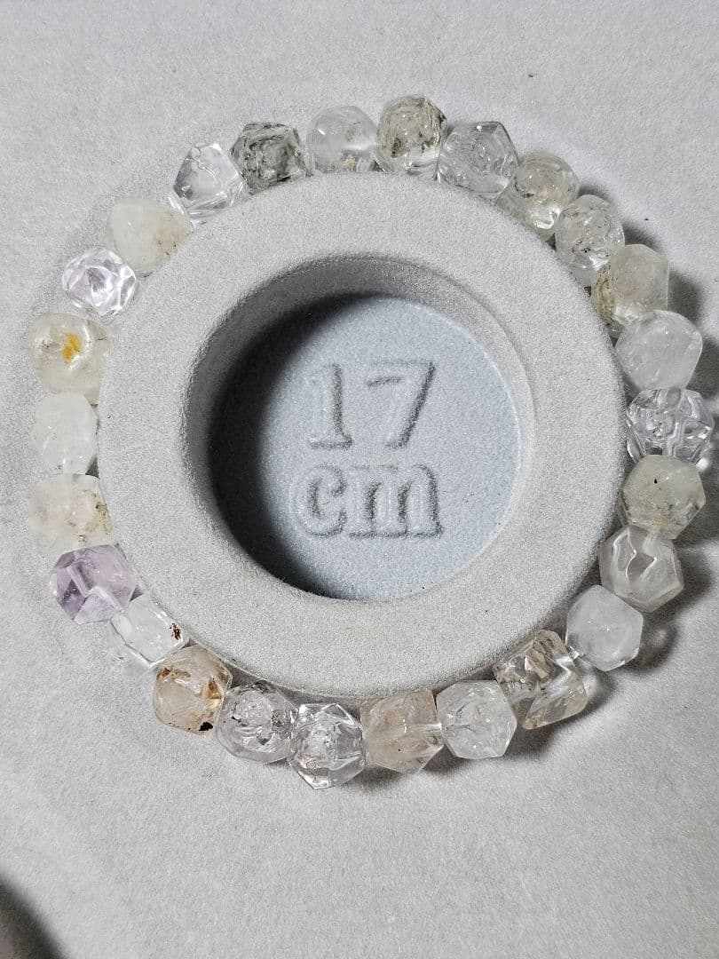 アメリカ産オイルインハーキマーダイヤモンドブレスレット