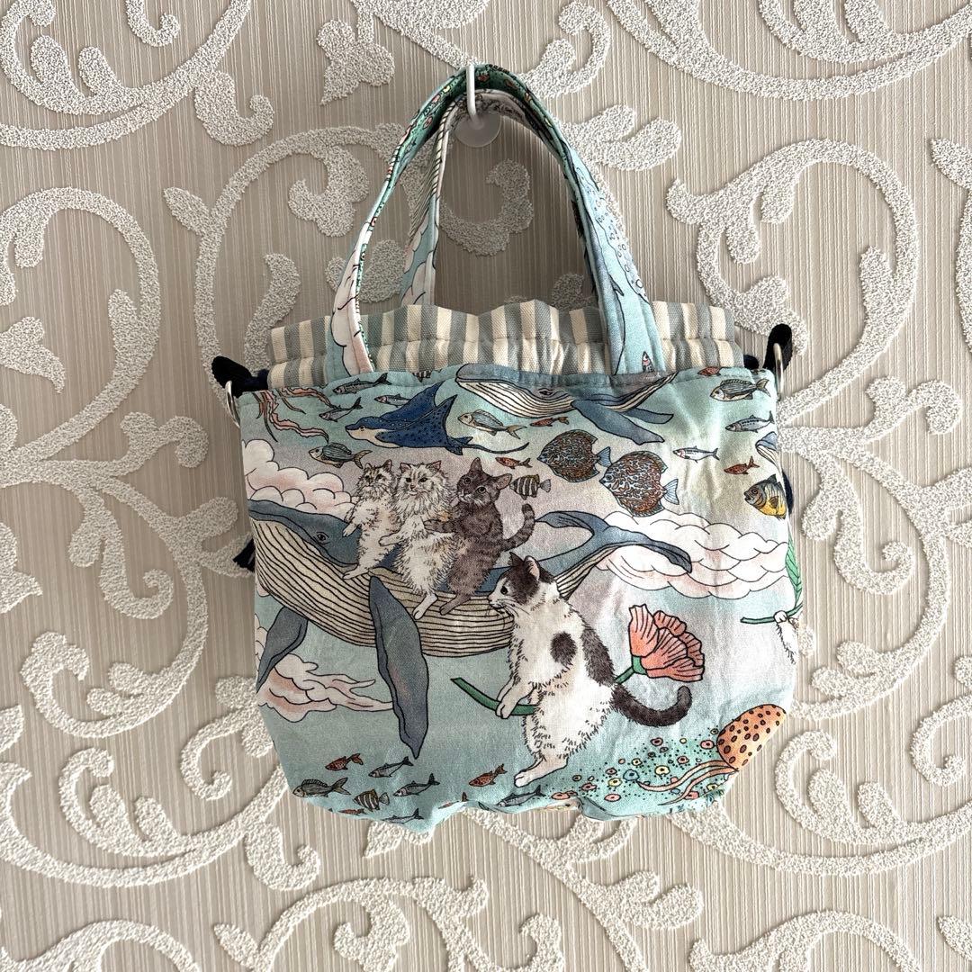 ちゃりきん様オーダーページ♡おとぎの国の猫と仲間たち♡巾着バッグ