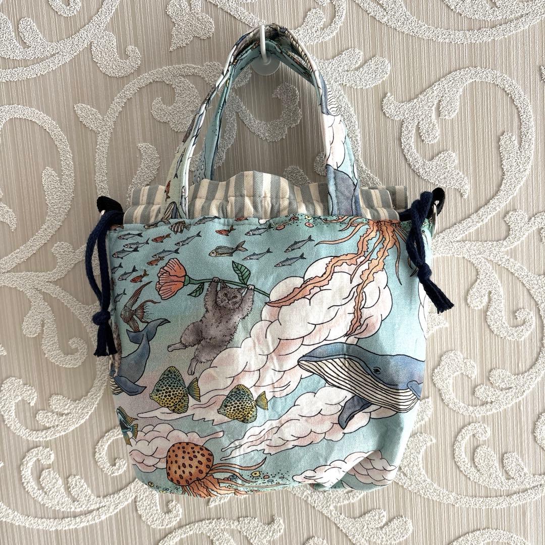 ちゃりきん様オーダーページ♡おとぎの国の猫と仲間たち♡巾着バッグ