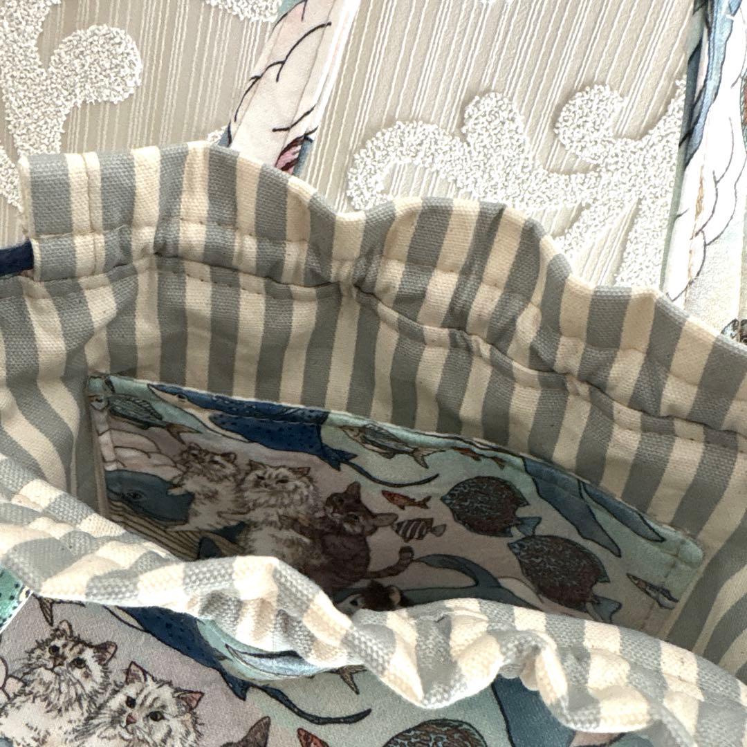 ちゃりきん様オーダーページ♡おとぎの国の猫と仲間たち♡巾着バッグ