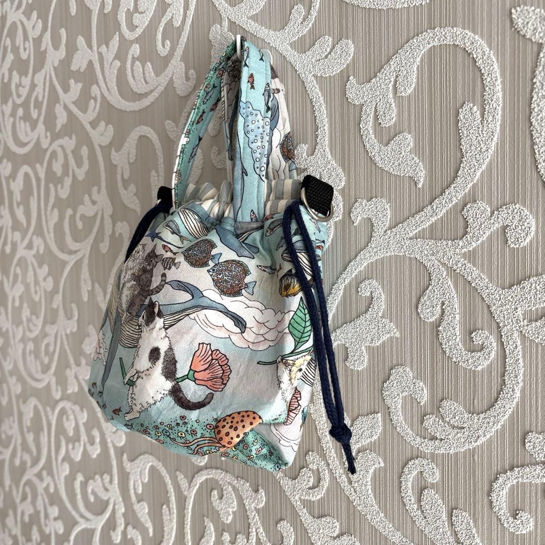 ちゃりきん様オーダーページ♡おとぎの国の猫と仲間たち♡巾着バッグ