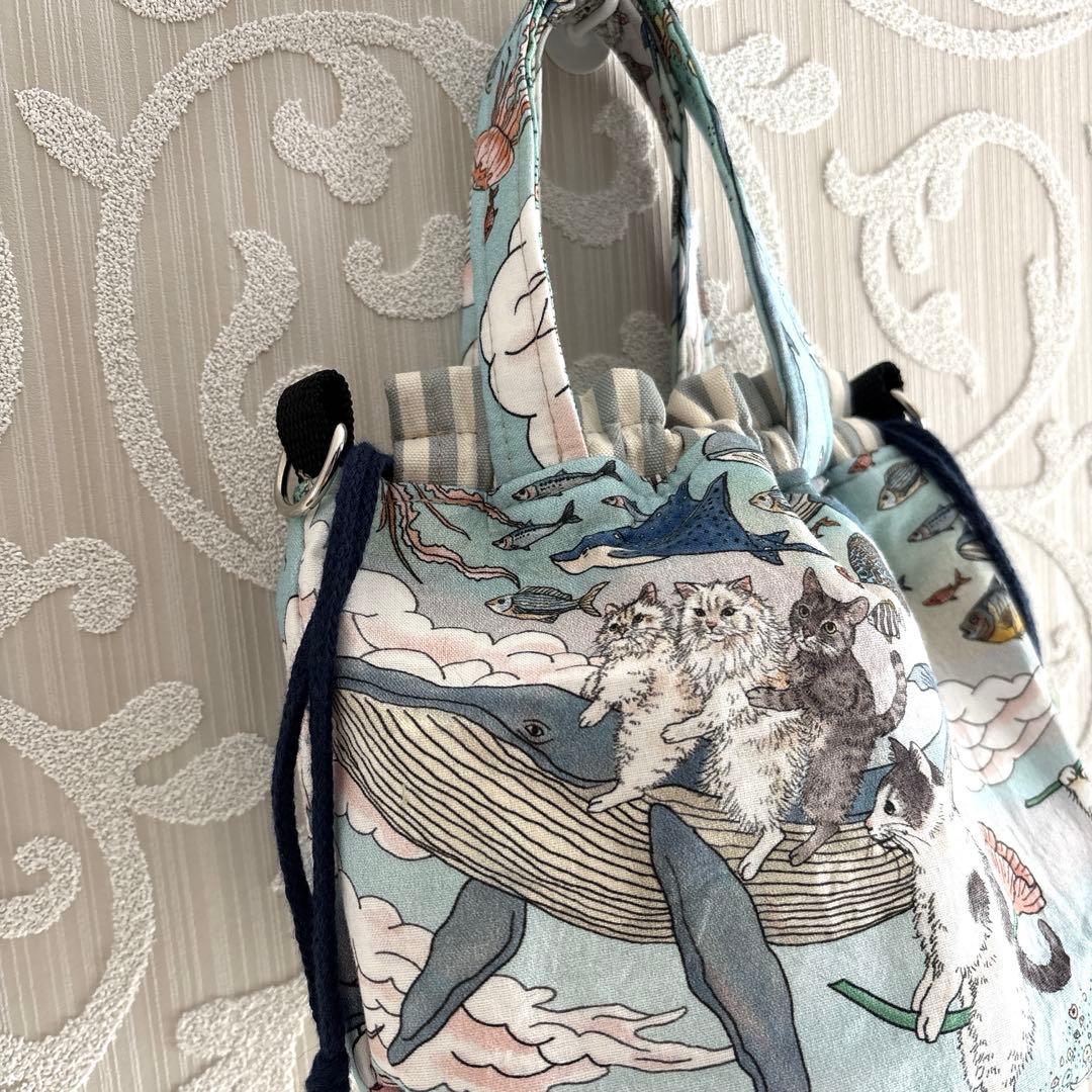 ちゃりきん様オーダーページ♡おとぎの国の猫と仲間たち♡巾着バッグ