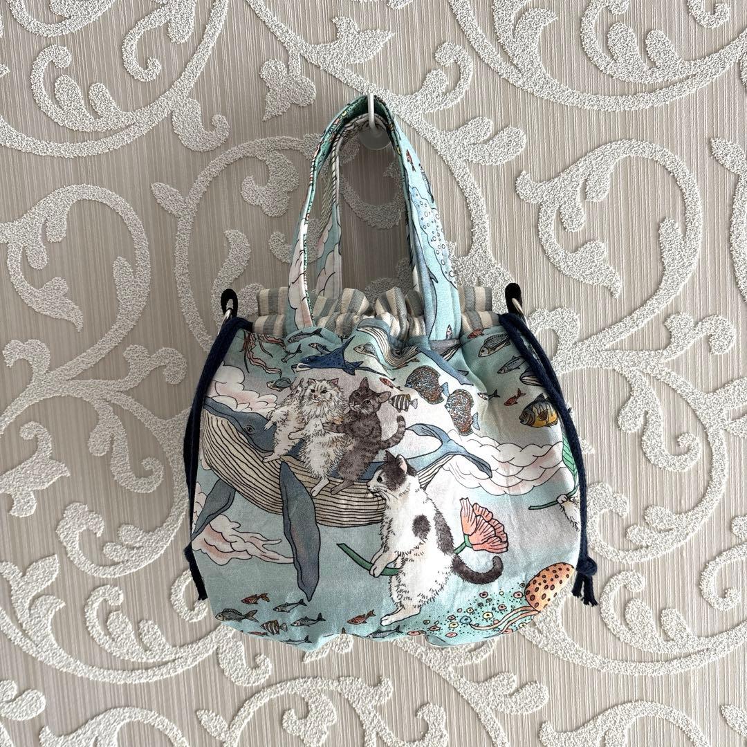 ちゃりきん様オーダーページ♡おとぎの国の猫と仲間たち♡巾着バッグ