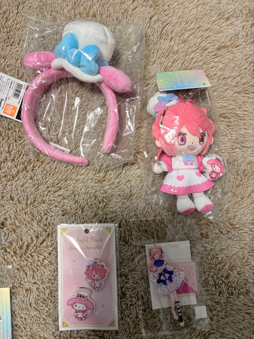 カラフルピーチ✖️サンリオキャラクターズ　マイメロ　バットばつ丸